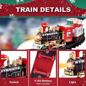 Set de <span class=keywords><strong>Tren</strong></span> Navideño, Juguetes <span class=keywords><strong>para</strong></span> <span class=keywords><strong>Alrededor</strong></span> <span class=keywords><strong>del</strong></span> Árbol - Set de <span class=keywords><strong>Tren</strong></span> Eléctrico <span class=keywords><strong>para</strong></span> Regalo de Navidad <span class=keywords><strong>para</strong></span> Niños - Product Image 6
