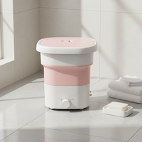 Lave-linge semi-automatique à chargement par le haut YSD, mini pliable, capacité 24L, commande mécanique, boîtier en plastique, utilisation en camping-car