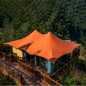 Starwild เต็นท์โรงแรมหรูกลางแจ้งสไตล์ทะเลทรายแกลมปิ้งที่มีผนังกระจกและการทำความสะอาดด้วยตนเองสำหรับรีสอร์ท libra-D หรูหรา glampi - Product Image 2
