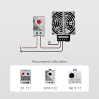 Dropshipping NOXT HVL 031-400W 400W Chauffage Électrique Intelligent à Dégivrage PTC avec Ventilateur en Aluminium Moulé Écologique AC/DC 120-240V -45°C 70°C