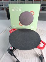 Parrilla de barbacoa eléctrica para interiores de aluminio fundido a presión de estilo coreano de 36cm/40cm, sartén antiadherente, cocina, hogar, Hotel, 110V, enchufe de EE. UU.