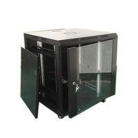 Armoire serveur réseau verrouillable 19U avec étagère PDU et roulettes, idéale pour les petits bureaux et les bureaux à domicile