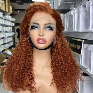 Peluca de Cabello Humano Goodluck de 16 Pulgadas con Reflejos, Estilo Pixie Rizado, Frontal 13x4 sin Pegamento para Mujeres Negras - Product Image 3