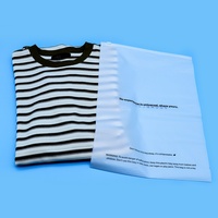 Sacs Ziplock GRS personnalisés givrés pour vêtements, chaussettes et chaussures - Fermeture éclair 100 % biodégradable avec logo transparent