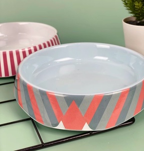 Köpek kase özel yüksek kalite lüks besleme yavaş besleyici köpek maması seramik evcil hayvan kasesi - Product Image 6