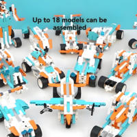 Blocs de construction robotiques STEM, programmation par application, kit de robot télécommandé, jouet éducatif de codage, OEM ODM, emballage personnalisé avec logo