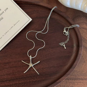 Ciondolo a Forma di Stella Marina in Argento Sterling 925 per Donne, Gioiello per Matrimonio e Fidanzamento, Regalo, Collares Tendencia 2026, Collares Para Mujer - Product Image 1