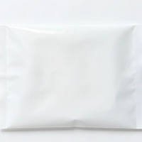 Pochette en plastique transparente auto-adhésive scellée à l'arrière avec logo personnalisé pour l'emballage de tampons et de lingettes humides