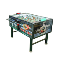 Table de football de table commerciale d'intérieur à monnayeur LIFANG, avec écran LED et système de notation en anglais, vente en gros usine