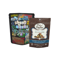 Sachets refermables en Mylar laminé avec fermeture éclair, anti-odeur, pour bonbons et gommes, imprimés sur mesure