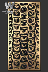 Cloison de séparation moderne découpée au laser en acier inoxydable poli pour restaurant, hôtel, hall d'entrée, sur mesure - Product Image 5