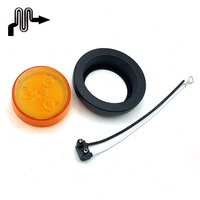 2.5 pouces camion remorque accessoires 4LED rouge ambre jaune Led feu latéral avec œillet enfichable prise fil marqueur lampe de signal