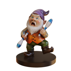 Statua di Gnomo Divertente in Resina Personalizzata, Decorazione da Giardino, Figurina Espressiva di Nano Dipinta a Mano, Novità in Poliresina OEM all'Ingrosso - Product Image 1