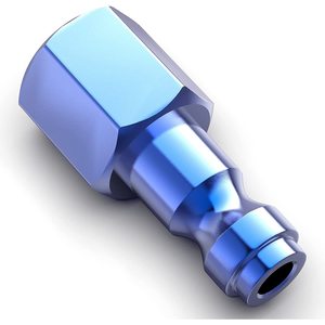Quick Connector 1/4 NPT T Type Blue Aluminum Pneumatic Tool Accessory Set 14 Pieces - Product Image 3
