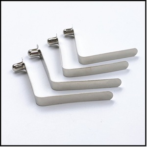 Clip à ressort en forme de V en acier inoxydable, bouton poussoir, clip à pression pour la fixation des tubes de poteaux de tente - Product Image 2