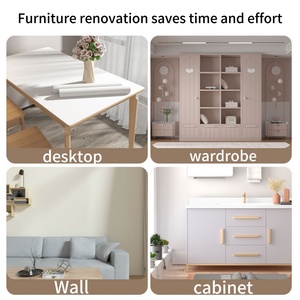 Film PVC auto-adhésif à effet <span class=keywords><strong>bois</strong></span> amovible pour la mise à jour des armoires, des tables, des tiroirs, des murs - Product Image 6