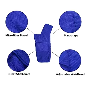 Serviette pour chien en microfibre de luxe sur mesure, grande taille, lavable, pour la plage, rafraîchissante, pour le bain, en bambou, pour la salle de bain - Product Image 3