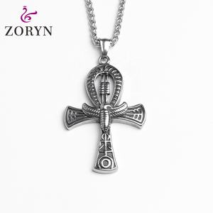 Colgante de Acero Inoxidable con Ancla y Moneda, Estilo Pirata Náutico Vintage, Joyería de Moda de Acero de Titanio para Hombre - Product Image 3