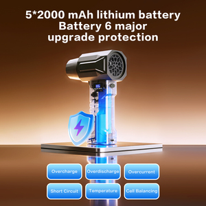 Soplador de Aire Inalámbrico de Alta Velocidad 300000 RPM, Potente Limpiador de Aire Comprimido para Electrónicos, Teclado de PC - Product Image 6
