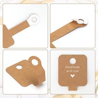 Vente en gros de bijoux faits à la main personnalisés, emballage d'accessoires de bracelets avec carte pliée et autocollant