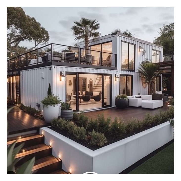 Modular 2 Bedroom Detachable Container Prefabricated House with Bathroom and Kitchen