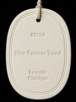 Étiquette de vêtement personnalisée en gros, gaufrée, forme ovale, logo personnalisé, forme sur mesure, OEM
