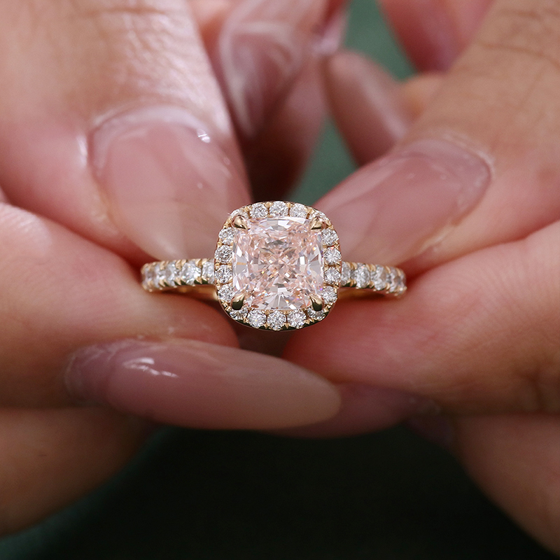 แหวนเพชรแล็บทองแท้ 18k