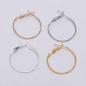 Pendientes de Aro de Plata, Oro, Rodio, Oro KC, Bronce Antiguo, Aleación de Zinc, Acero Inoxidable, Accesorios de Joyería para Pendientes de Moda DIY - Product Image 2
