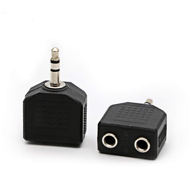 3.5mm Headphone Y Splitter 3.5mm Male to Dual Female Stereo Jack Adapter Converter