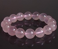 Bracelet élastique fait main pour femmes, en pierres précieuses naturelles de Madagascar, quartz rose de 10 mm, fabrication tendance en gros personnalisée