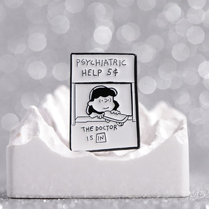 Pin Bros Kartun Lucu untuk Tas dan Pakaian, Pin Kerah Bantuan Psikiatri, Produk Kerajinan Logam - Product Image 5