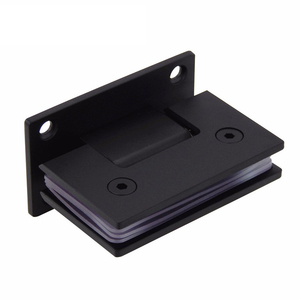 Condibe Phòng Tắm Màu Đen Matt Thép Không Gỉ Cửa Kính Pivot Bản Lề - Product Image 1