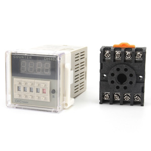 เครื่องนับดิจิตอล YHKJ รุ่น DH48J 220V AC จอแสดงผล LED พร้อมเซ็นเซอร์ตรวจจับไฟดับและบันทึกความจำ - Product Image 2