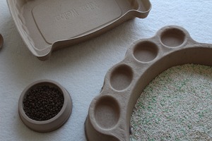 Litière pour chat jetable Melody OEM en forme de patte de chat, capacité 33L, écologique, facile à nettoyer, pour voyage, intérieur et extérieur - Product Image 3
