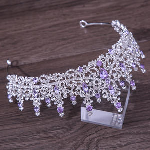 Accesorios de vestido de ropa atmosférica de lujo <span class=keywords><strong>tocado</strong></span> Barroco europeo boda novia cumpleaños corona - Product Image 5