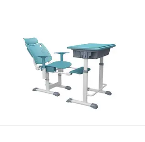 Modern Classroom Single Student School Furniture Desk And Chair Primary School Desk Set