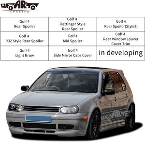 Accessoires Extérieurs Incluant Coque de Rétroviseur, Paupière de Phare, Spoiler de Toit, Aileron Intermédiaire pour Volkswagen <span class=keywords><strong>Golf</strong></span> 4 MK4 1997-2003 - Product Image 2