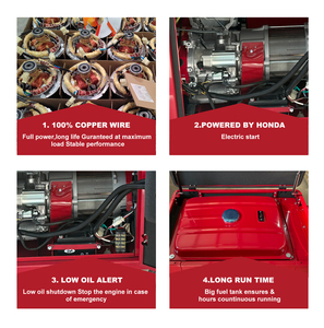 <span class=keywords><strong>Generador</strong></span> de Gasolina Silencioso <span class=keywords><strong>HONDA</strong></span> GX390 de 389 cc, <span class=keywords><strong>Arranque</strong></span> Manual/Eléctrico, 5 kW, 5.5 kW - Product Image 3