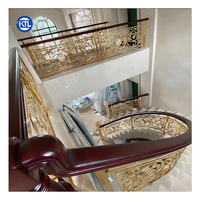 Couleurs et tailles personnalisées modernes personnalisables-main courante d'escalier en laiton coins de poussière d'escalier en laiton tringles d'escalier de tapis en laiton