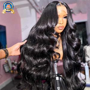 Peluca de cabello humano con encaje frontal HD indio crudo 13X6, vendedores al por mayor de Peluca de cabello virgen y crudo con cutícula alineada, peluca de cabello crudo vietnamita - Product Image 1