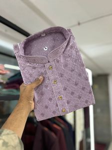 ชุดนอนเคอร์ตาผ้าคอตตอนผ้าเรยอนผ้าคอตตอนพร้อมลำดับทำงานชุดนอนอินเดียและปากีสถานสำหรับงานแต่งงาน - Product Image 4