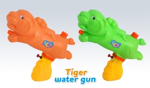 Con iluminación Niños Verano Pistola de agua de plástico barata Juguetes de playa 26 <span class=keywords><strong>cm</strong></span> Pistola de agua giratoria de 4 colores Juguete - Product Image 6