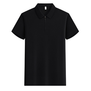 เสื้อโปโลแขนสั้นสีพื้นผ้าโพลีเอสเตอร์ผ้าอ๊อกซ์ฟอร์ดสวมใส่ทุกวันชุดทำงานชุดยูนิฟอร์มร้านอาหารบาร์ - Product Image 4