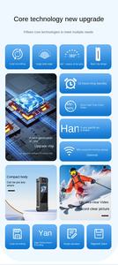 Cámara Deportiva de Acción HD Automática con Luz de Relleno para Baja Luminosidad, Seguimiento en Exteriores, Mini Cámara Corporal de Doble Lente para Grabar en Insta y YouTube - Product Image 6