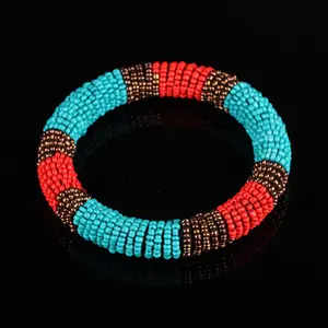 2404 New Fashion Maasai African Bracelet Beaded Bangles