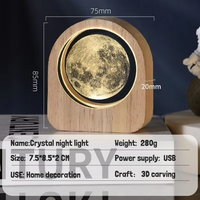 1 pièce MOQ, boule de cristal magique gravée au laser personnalisée, éclairage LED, lumière de nuit, décoration de Noël, globe de neige, décoration romantique pour la Saint-Valentin