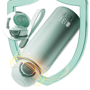 Tasse chauffante électrique <span class=keywords><strong>rechargeable</strong></span> par <span class=keywords><strong>USB</strong></span> 450ml, grande capacité, dégradé vert, portable, lait chaud pour bébé, <span class=keywords><strong>batterie</strong></span> 10000mAh - Product Image 5