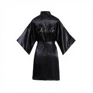 Da sposa sposa sposa sposa sposa da sposa in <span class=keywords><strong>raso</strong></span> in seta camicia da notte Kimono abito da notte - Product Image 5