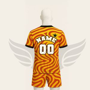 ชุดเสื้อและกางเกงฟุตบอลขายดีประจำปี 2026 ชุดยูนิฟอร์มฟุตบอลออกแบบเองได้ - Product Image 4