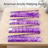 Support magnétique ondulé pour tuiles de Mahjong en acrylique, avec logo personnalisé, pour Mahjong américain